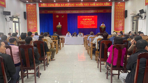 Đảng uỷ phường Điện Bàn Đông gặp mặt lãnh đạo khối phố triển khai nhiệm vụ trước tết Nguyên đán Bính Ngọ