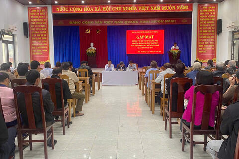 Đảng uỷ phường Điện Bàn Đông gặp mặt lãnh đạo khối phố triển khai nhiệm vụ trước tết Nguyên đán Bính Ngọ