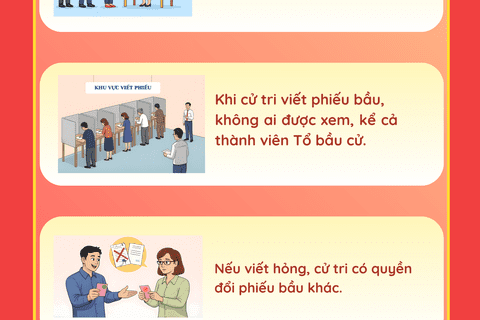 Nguyên tắc bỏ phiếu bầu cử đại biểu Quốc hội khóa XVI và đại biểu HĐND các cấp nhiệm kỳ 2026-2031