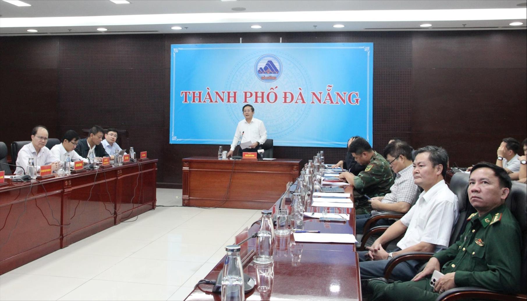 Quang cảnh cuộc họp tại điểm cầu thành phố Đà Nẵng. Ảnh: XUÂN HẬU